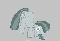 Size: 1598x1102 | Tagged: safe, artist:coltfan97, marble pie, earth pony, pony, g4, 1000 hours in ms paint, butt, marblebutt, plot, solo, surprised
