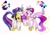 Size: 2388x1668 | Tagged: safe, artist:magoconut, princess cadance, shining armor, alicorn, crystal pony, pony, unicorn, g4, alternate design, alternate universe, color palette, crystallized, ethereal mane, ethereal tail, future, older, older princess cadance, older shining armor, recolor, simple background, tail, ultimate cadance, white background