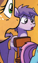 Size: 173x287 | Tagged: safe, artist:tony fleecs, idw, official comic, applejack, jacaranda, earth pony, pony, friendship is magic #51, from the shadows, g4, my little pony: friendship is magic (idw), spoiler:comic, comic, cute, female, mare