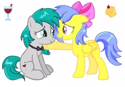 Size: 1920x1334 | Tagged: safe, oc, oc:夜斓, oc:熙悦, earth pony, pegasus, pony, looking at each other, looking at someone