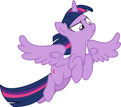 Size: 3386x3000 | Tagged: safe, artist:cloudy glow, twilight sparkle, alicorn, pony, g4, slice of life (episode), .ai available, female, flying, high res, mare, simple background, solo, transparent background, twilight sparkle (alicorn), vector