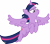 Size: 3386x3000 | Tagged: safe, artist:cloudy glow, twilight sparkle, alicorn, pony, g4, my little pony: friendship is magic, slice of life (episode), .ai available, female, flying, high res, mare, simple background, solo, transparent background, twilight sparkle (alicorn), vector