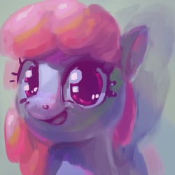 Size: 2048x2048 | Tagged: safe, artist:mandumustbasukanemen, rainbowshine, g4, bust, high res, looking at you, portrait, smiling, smiling at you, solo