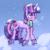Size: 3000x3000 | Tagged: safe, artist:crystalkandy, twilight sparkle, pony, unicorn, g4, breath, clothes, female, grin, high res, ice skating, nervous, nervous smile, scarf, smiling, snow, solo, unicorn twilight, winter