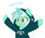 Size: 860x740 | Tagged: safe, artist:higglytownhero, lyra heartstrings, pony, unicorn, g4, american football, blushing, bust, chest fluff, clothes, female, hoodie, horn, mare, nfl, open mouth, open smile, philadelphia eagles, raised arms, simple background, smiling, solo, white background