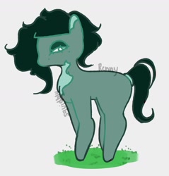 Size: 1372x1438 | Tagged: safe, artist:rennynation, oc, oc only, oc:deathwish, earth pony, pony, lidded eyes, solo