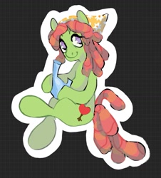 Size: 1167x1292 | Tagged: safe, artist:rennynation, tree hugger, earth pony, pony, g4, bong, looking at you, smiling, solo