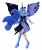 Size: 4902x5877 | Tagged: safe, artist:dazzlingmimi, nightmare moon, princess luna, human, g4, absurd resolution, crying, eye clipping through hair, eyebrows, eyebrows visible through hair, female, horn, horned humanization, humanized, nightmare luna, open mouth, simple background, solo, spread wings, transformation, transparent background, winged humanization, wings