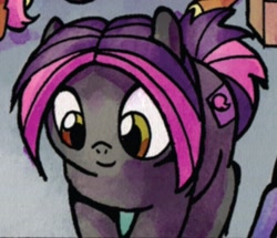 Size: 676x582 | Tagged: safe, artist:agnes garbowska, idw, official comic, earth pony, pony, g4, spoiler:comic, spoiler:comic11, background pony, cropped, female, filly, foal, solo focus, unnamed character, unnamed pony