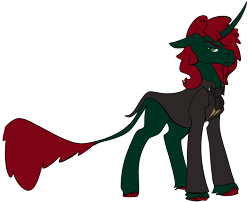 Size: 1270x1024 | Tagged: safe, artist:brainiac, oc, oc only, oc:rosenbaum, pony, unicorn, fallout equestria:all things unequal (pathfinder), leonine tail, male, simple background, solo, stallion, tail, transparent background