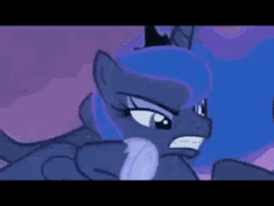 Size: 640x480 | Tagged: safe, edit, edited screencap, screencap, princess luna, twilight sparkle, alicorn, pony, unicorn, a canterlot wedding, a friend in deed, g4, luna eclipsed, abuse, animated, book, crying, facebooking, golden oaks library, knock out, knocked out, letterboxing, luna punch, no sound, nostalgia, punch, twilight sparkle (alicorn), twilybuse, webm