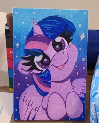 Size: 1663x2057 | Tagged: safe, artist:lbrcloud, twilight sparkle, alicorn, pony, g4, cute, smiling, solo, traditional art, twiabetes, twilight sparkle (alicorn)