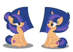 Size: 1280x916 | Tagged: safe, artist:stack-of-cookies, oc, oc only, oc:starry sparkle, pony, unicorn, base used, female, mare, offspring, parent:flash sentry, parent:twilight sparkle, parents:flashlight, self paradox, self ponidox, simple background, solo, transparent background