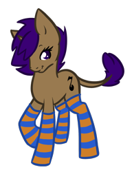 Size: 750x975 | Tagged: safe, artist:sinclair2013, oc, oc:enamor, pony, unicorn, clothes, female, leonine tail, looking at you, mare, raised leg, simple background, socks, solo, striped socks, tail, transparent background