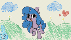 Size: 1280x720 | Tagged: safe, artist:marshmallowhors, izzy moonbow, pony, unicorn, g5, animated, cute, dancing, female, gif, izzybetes, mare, solo