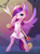 Size: 2238x3000 | Tagged: safe, artist:dusthiel, princess cadance, alicorn, pony, semi-anthro, g4, arm hooves, arrow, bipedal, clothes, cupid, cupidance, dress, female, heart, heart eyes, high res, holiday, horn, mare, solo, valentine, valentine's day, wingding eyes, wings