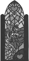 Size: 3373x6939 | Tagged: safe, alternate version, artist:malte279, princess cadance, alicorn, pony, g4, cardboard, craft, grayscale, monochrome, stained glass, transparent paper