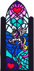 Size: 1674x3470 | Tagged: safe, alternate version, artist:malte279, princess cadance, alicorn, pony, g4, cardboard, craft, stained glass, transparent paper