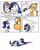 Size: 3144x3960 | Tagged: safe, artist:punkittdev, applejack, rarity, earth pony, pony, unicorn, g4, alcohol, apple, comic, female, food, high res, holiday, horsecomix, lesbian, mirror, ship:rarijack, shipping, simple background, valentine you're a horse, valentine's day, white background, wine