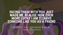 Size: 1920x1080 | Tagged: safe, edit, edited screencap, editor:quoterific, screencap, princess cadance, twilight sparkle, alicorn, pony, g4, three's a crowd, twilight sparkle (alicorn)