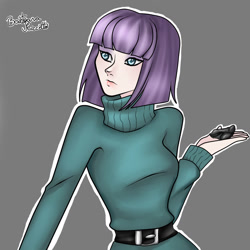 Size: 1024x1024 | Tagged: safe, artist:hakushiroart, maud pie, human, g4, female, humanized, light skin, solo