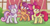 Size: 1041x549 | Tagged: safe, artist:felicitea, apple bloom, scootaloo, sweetie belle, earth pony, pegasus, pony, unicorn, g4, apple bloom's bow, bow, cutie mark crusaders, februpony, female, filly, foal, hair bow