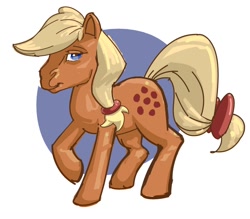 Size: 1024x896 | Tagged: safe, artist:applepost67, applejack (g1), earth pony, pony, g1, female, mare, simple background, solo, white background