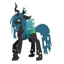Size: 900x900 | Tagged: safe, artist:sinclair2013, queen chrysalis, changeling, changeling queen, g4, female, simple background, solo, transparent background