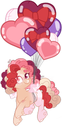 Size: 1080x2221 | Tagged: safe, artist:ninjagobrony287, oc, oc only, oc:myler emyra valentine, pegasus, pony, balloon, base used, coat markings, female, floating, freckles, heart, heart balloon, heterochromia, hoof fluff, looking at you, mare, simple background, smiling, smiling at you, solo, transparent background