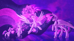 Size: 7111x4000 | Tagged: safe, artist:shad0w-galaxy, twilight sparkle, alicorn, pony, unicorn, g4, the last problem, absurd file size, absurd resolution, age progression, beautiful, book, chest fluff, concave belly, crying, ear fluff, ethereal mane, ethereal tail, eyebrows, eyebrows visible through hair, female, filly, filly twilight sparkle, fluffy, force field, frown, glowing, glowing horn, hoof on chest, hooves, horn, impossibly long mane, large wings, long mane, long tail, magic, magic aura, mare, multeity, older, older twilight, older twilight sparkle (alicorn), open mouth, princess twilight 2.0, reflection, signature, slender, smiling, solo, spread wings, starry mane, starry tail, tail, tall, telekinesis, thin, twilight sparkle (alicorn), unicorn twilight, unshorn fetlocks, watermark, wings, younger
