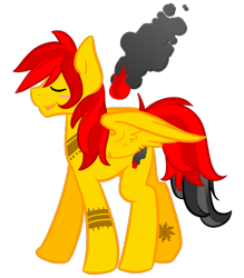 Size: 1280x1463 | Tagged: safe, artist:sinclair2013, oc, oc only, oc:smoke trail, pegasus, pony, blushing, male, nudity, sheath, simple background, solo, stallion, transparent background