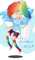 Size: 400x685 | Tagged: safe, artist:cosmicponye, rainbow dash, human, g4, converse, humanized, light skin, shoes, simple background, transparent background