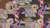 Size: 2000x1125 | Tagged: safe, edit, edited screencap, editor:quoterific, screencap, fluttershy, twilight sparkle, pegasus, pony, unicorn, a bird in the hoof, g4, season 1, adorkable, balloon, cake, confetti, confused, cupcake, cute, dork, duo, duo female, female, food, frown, grin, implied princess celestia, mare, nervous, nervous smile, open mouth, open smile, shyabetes, smiling, streamers, twiabetes, unicorn twilight