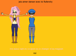 Size: 828x605 | Tagged: safe, artist:rainbowkombat, fluttershy, human, equestria girls, g4, humanized, kisekae