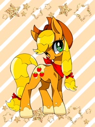 Size: 1075x1440 | Tagged: safe, artist:stacy_165cut, applejack, earth pony, pony, g4, solo, standing