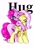 Size: 1181x1748 | Tagged: safe, artist:stacy_165cut, fluttershy, pinkie pie, earth pony, pegasus, pony, g4, duo, eyes closed, female, hug, one eye closed, simple background, smiling, standing, text, white background, wink