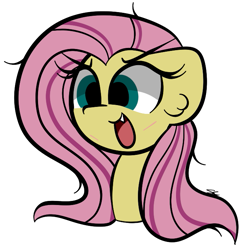 Size: 675x683 | Tagged: safe, artist:sugarcloud12, fluttershy, pony, g4, bust, portrait, scar, simple background, solo, transparent background