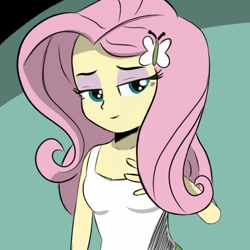 Size: 720x720 | Tagged: safe, artist:glim_gg, fluttershy, human, equestria girls, g4, female, solo