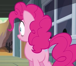 Size: 1256x1080 | Tagged: safe, screencap, pinkie pie, earth pony, pony, g4, cropped, female, frown, mare, solo