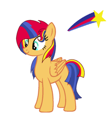 Size: 772x878 | Tagged: safe, artist:katsubases, artist:vileotflash, oc, oc only, oc:solar sun, pegasus, pony, 2015, base used, cutie mark, female, mare, offspring, parent:flash sentry, parent:sunset shimmer, parents:flashimmer, pegasus oc, simple background, solo, white background