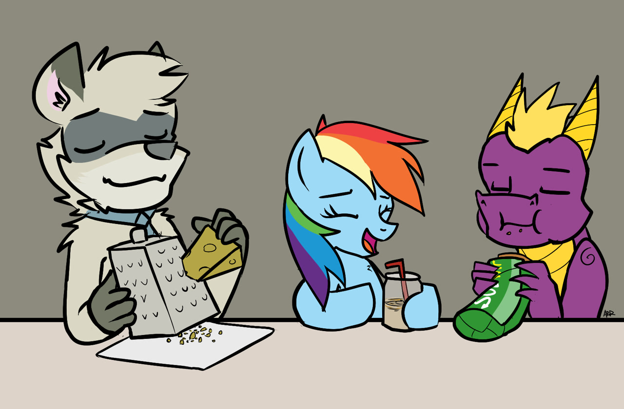 3048123 safe, artistarrwulf, rainbow dash, dragon, pegasus, pony