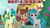 Size: 2063x1161 | Tagged: safe, artist:cheezedoodle96, artist:not-yet-a-brony, artist:raindashesp, sandbar, swift foot, yona, earth pony, pony, thracian, yak, g4, my little pony: friendship is magic, she's all yak, 2023, accident, embarrassed, february, female, friends, friendship, hearts and hooves day, holiday, implied shipping, magic, male, mare, now you fucked up, oops, ponified, pony yona, ponyville, song reference, species swap, stallion, transformation, trio, valentine's day, youtube link in the description