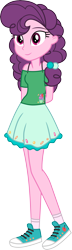 Size: 1524x5281 | Tagged: safe, artist:eclipsethings, sugar belle, human, equestria girls, g4, arm behind back, clothes, cute, equestria girls-ified, female, simple background, skirt, smiling, solo, transparent background, vector