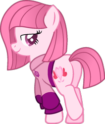 Size: 730x861 | Tagged: safe, artist:muhammad yunus, artist:therockinstallion, part of a set, oc, oc only, oc:annisa trihapsari, earth pony, pony, adorasexy, annibutt, beautiful, bedroom eyes, butt, clothes, code lyoko, cute, earth pony oc, female, hoodie, lidded eyes, looking at you, looking back, looking back at you, mare, plot, rearing, sexy, simple background, smiling, smiling at you, solo, sultry pose, transparent background, xana