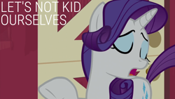 Size: 1920x1080 | Tagged: safe, edit, edited screencap, editor:quoterific, screencap, rarity, pony, applejack's "day" off, g4, solo