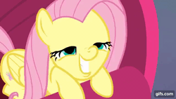 Size: 640x360 | Tagged: safe, editor:quoterific, screencap, fluttershy, pegasus, pony, g4, season 9, sweet and smoky, animated, animated screencap, cute, daaaaaaaaaaaw, dashface, duckface, flutterduck, grin, hnnng, pleading, shyabetes, smiling, solo