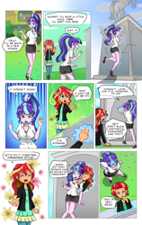 Size: 1476x2336 | Tagged: safe, artist:candyclumsy, artist:mlp-cam, artist:vyazinrei, starlight glimmer, sunset shimmer, human, comic:equestria girls curse and madness, equestria girls, g4, comic, dialogue, duo, female, portal, speech bubble