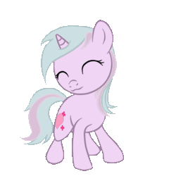 Size: 443x443 | Tagged: safe, artist:fenseredin, edit, oc, oc only, oc:solace, pony, unicorn, animated, dancing, eyes closed, female, gif, loop, simple background, smiling, solo, transparent background