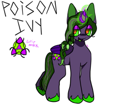 Size: 1108x918 | Tagged: safe, artist:maggot, oc, oc only, oc:poison ivy, alicorn, pony, colored hooves, cutie mark, female, fire, folded wings, lidded eyes, magic, mare, open mouth, open smile, reference sheet, simple background, smiling, solo, unshorn fetlocks, white background, wings