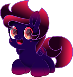 Size: 2156x2276 | Tagged: safe, artist:php178, oc, oc:violet wishes, pegasus, pony, .svg available, :d, beautiful, colored pupils, colored wings, cute, cute face, cute smile, female, folded wings, freckles, gradient eyes, gradient hooves, gradient mane, gradient tail, gradient wings, happy, high res, looking at you, mare, moon, movie accurate, ocbetes, open mouth, open smile, pegasus oc, pink eyes, simple background, smiling, smiling at you, solo, starry eyes, stars, svg, tail, transparent background, treble clef, vector, wide eyes, wingding eyes, wings
